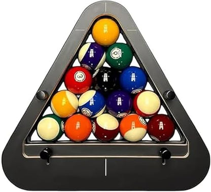 Heavy Duty Solid Wood Triangle & Diamond Racks, Gap-Free Precision for 8-Ball & 9-Ball Perfect Breaks, Essential Billiards Accessories. - color: 8-ball