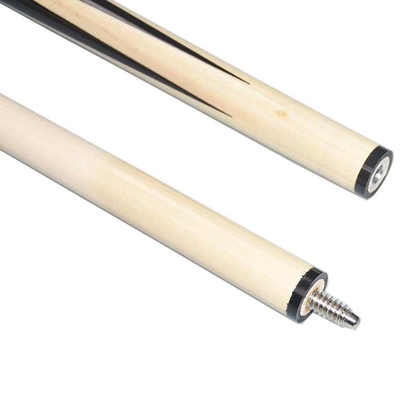 58 Inch 19oz 2-Piece Hardwood Billiard House Cue Sticks Pool Cue, - style: 58" Set of 2