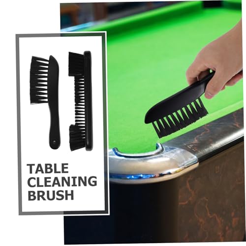 1 Set Pool Table Cleaning Brush Kit Nylon Bristle Tabletop Sweeping Tool for Felt and Rail Cleaning Essential Billiards Accessories for Home Use