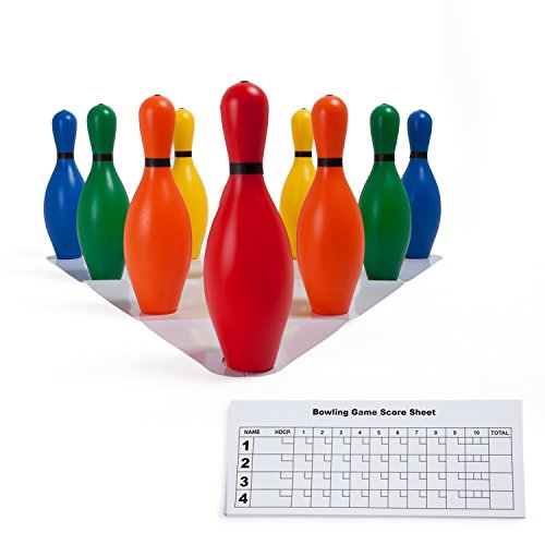 Champion SportsWeighted Foam Bowling Pin Set - color: Multicolored, size: 10 Pin Set (Ball Sold Separately)