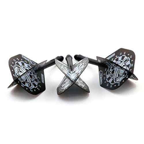 CUESOUL ROST Integrated Dart Shaft and Dart Flight Standard/Slim/Diamond/Big Wing/Tear/Diamond - color: 28mm-Standard Shape-JAEE Skull