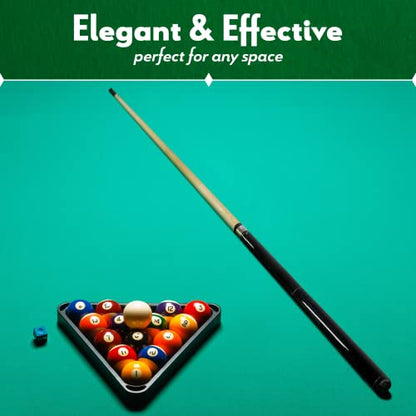 Short Pool Cue Stick – Hardwood Canadian Maple Pool Sticks for Billiard Table Sports