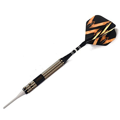 CUESOUL Soft Tip Darts Set Plastic Tip with Dart Case - color: 16g-Brass-072