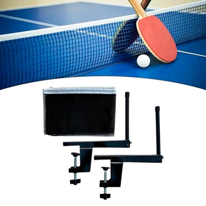 kowaku Pingpong Net with Clamps Parts Professional Accessories Table Tennis Net Clamp Post Set for Practicing Playground Home Indoor