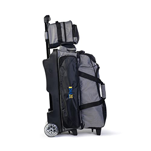 4 Ball Bowling Roller + 1 Ball Add On Spare Tote - color: Black-Gray
