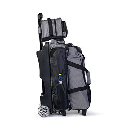4 Ball Bowling Roller + 1 Ball Add On Spare Tote - color: Black-Gray