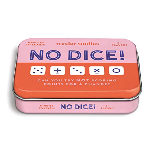 Galison No Dice! Game – Fun Math Game for Kids, Easy to Play Dice Game for 2 Players, for Ages 6+ – Convenient Storage Tin and Instructions Included, Great Learning Activity for Kids - style: No Dice!