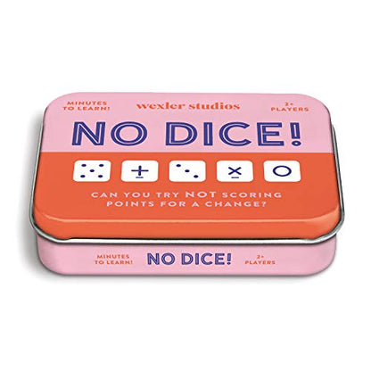 Galison No Dice! Game – Fun Math Game for Kids, Easy to Play Dice Game for 2 Players, for Ages 6+ – Convenient Storage Tin and Instructions Included, Great Learning Activity for Kids - style: No Dice!
