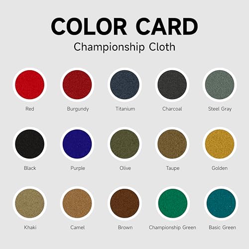 Championship - Invitational Felt w/Teflon - 7/8/9ft - color: Brick, size: 8ft