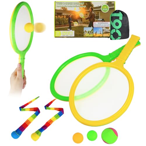 Toss and Catch Ball Set+ 6 Set Stick Ball Vest Dodge Ball Game