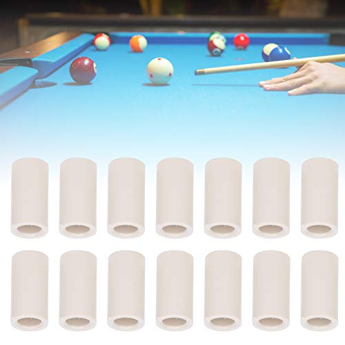 Billiard Cues Tips Portable Fiber Pool Cue Ferrules Slip On Universal Replacement Tip Parts Stick Repair Accessories Repairing Tool No Glue or Tools Required, 40 PCS White - size: Large