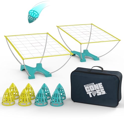 The Original Cone Toss Outdoor Target Tossing Outdoor Game | A New Twist on Cornhole and Bean Bag Toss Games | Perfect for Family, Friends, BBQs, & Tailgates | Fun for all Ages, 8 and Up