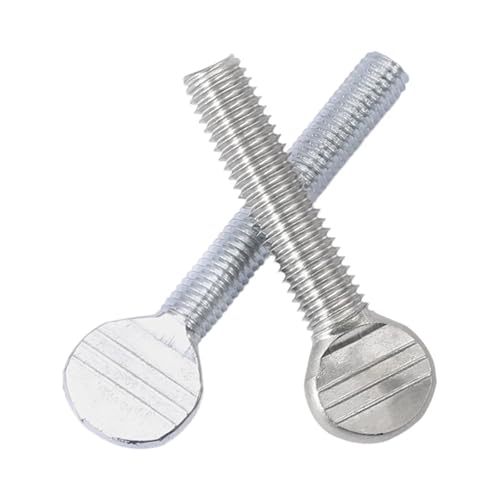 304 Stainless Steel Hand-Tighten Table Tennis Racket Thumb Screws M4-M10 1/4-20 5/16-18 UNC for Sports Equipment(M6x10mm(6Pcs)) - size: M6x10mm(6Pcs)