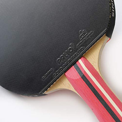 Palio Master 3.0 Table Tennis Bat & Case | ITTF-Approved Intermediate Ping Pong Racket | Allround Speed, Spin and Control | Case - style: Single Bat