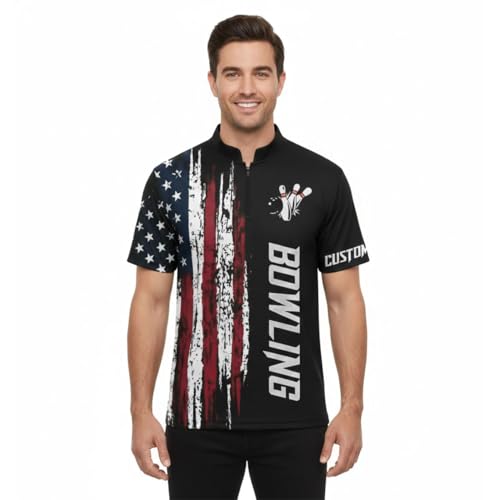 Personalized Custom Jersey for Men, Uniform Shirt for Bowling Team Gift - color: D26