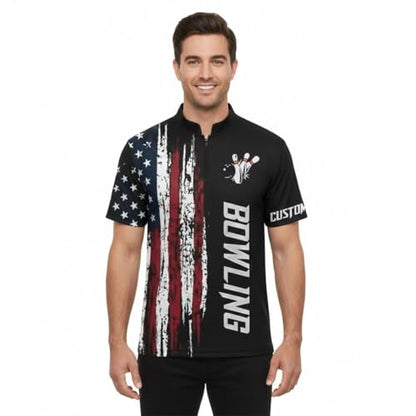 Personalized Custom Jersey for Men, Uniform Shirt for Bowling Team Gift - color: D26