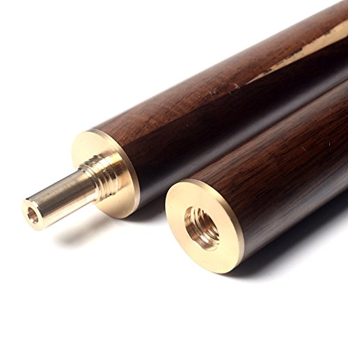 CUESOUL 3/4 Jointed Snooker Cue 57 inch Handcraft with Extension/Joint Protector Packed in Leatherette Cue Bag - color: 306 with Aluminium Cue Case