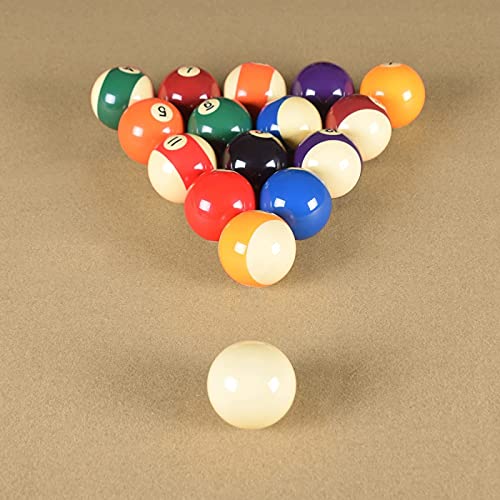 Billiard Set 2-1/4 Inch Pure Phenolic Pool Table Balls Regulation Size Complete 16 Resin Billiard Balls 57.2mm