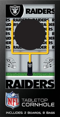 MasterPieces Officially Licensed NFL Tabletop Cornhole for Adults - style: Las Vegas Raiders
