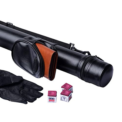 Casemaster Q-Vault Supreme Billiard/Pool Cue Hard Case, Holds 1 Complete 2-Piece Cue (1 Butt/1 Shaft) - color: Black