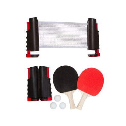Trademark Innovations Anywhere Table Tennis Table Tennis Set with Paddles and Balls