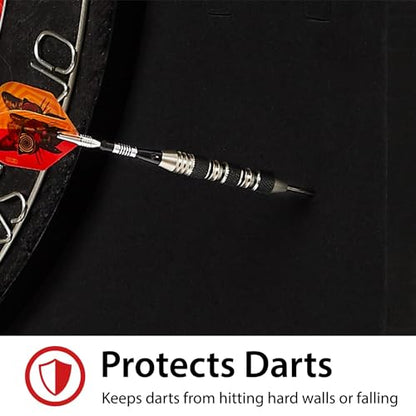 Viper Defender III Extended Length Dartboard Surround Wall Protector, Fits 17.75" and 18" Bristle Dartboards, Compression-Fit Easy Mounting, 45" H x 32" W x 1" Thickness - color: Pink