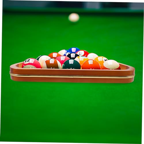 Billiard Ball Storage Rack Durable Triangle Pool Table Holder for Standard Balls for and Tournaments Organizes Billiards Accessories