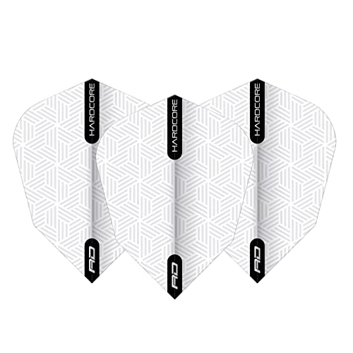 RED DRAGON Hardcore V-Standard Dart Flights- 3 Sets Per Pack (9 Dart Flights in Total)