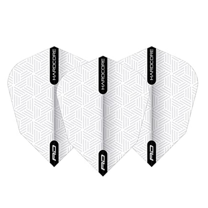 RED DRAGON Hardcore V-Standard Dart Flights- 3 Sets Per Pack (9 Dart Flights in Total)