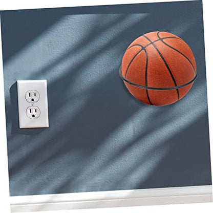 SUPVOX 1set Wall-Mounted Storage Rack for Basketball Football Rugby Space-Saving Display Stand Black Holders and Screws for Easy Installation