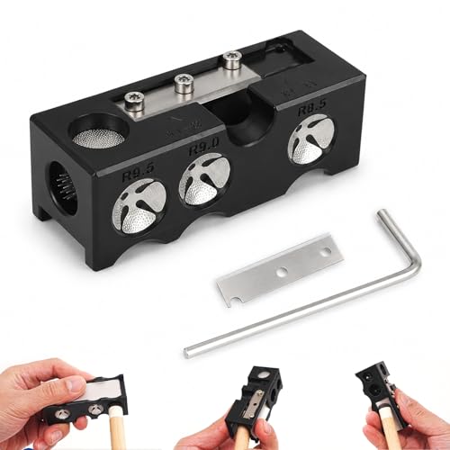 11-in-1 Cue Tip Shaper, Billiards Pool Cue Repair & Replacement Kit | 11 tools in one, shapes tips, removes mushrooming, sands, holds glue, replacement tips included, compact case