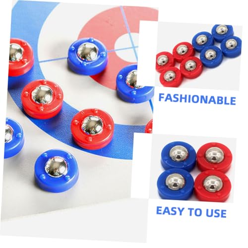 UKCOCO 20pcs Mini Shuffleboard Puck Components Set Sturdy Replacement Parts for Tabletop Shuffleboard Games Suitable for Family Fun and Competitive Play
