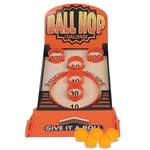 Point Games Ball Hop Game - Collapsible Arcade Games - Solo or Team Home Tabletop Game for Party Activity Birthday - Easy Setup (Small)