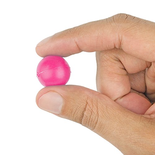 Fairly Odd Novelties 3/4" Mini Ping Pong/Table Tennis/Beer Pong Round Balls (100 Pack), 19mm, Pink - color: Pink