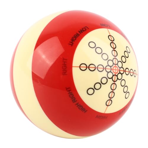 Luocute Billiards Cue Ball, Resin Training Pool Ball 57.2mm Practice Cue with Billiard Accessories for Eight