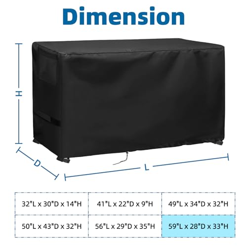 Game Table Cover for Best Choice 58in Mid-Size Arcade Style Air Hockey Table,Tabletop Arcade Machine Cover for Pool Tables,Dust Covers for Home,59.5"x28.5"x35" - size: 59"L x 28"D x 35"H