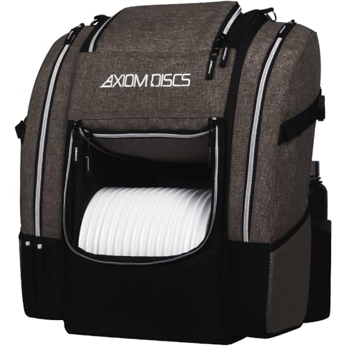 Axiom Discs Voyager Lite Backpack Disc Golf Bag (Choose Your Favorite Color) - color: Heather Gray, style: V2