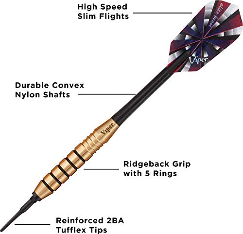 Viper Elite Brass Soft Tip Darts - style: 20 Grams