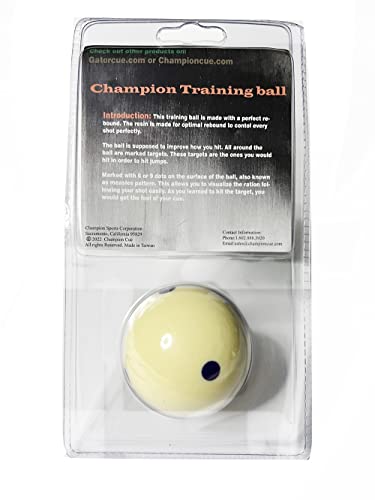 Champion 2-1/4" Billiard Practice Training Pool Cue Ball - color: 6 Purple Dot