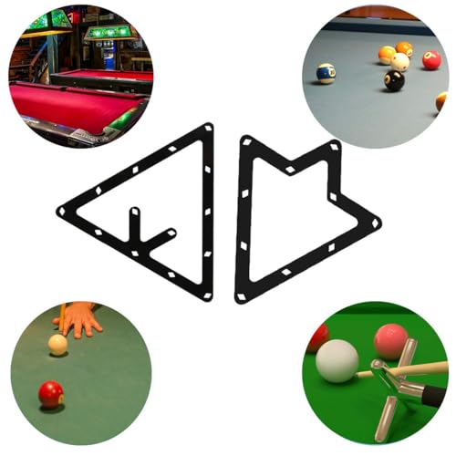 6Pcs Magic Ball Rack Magic Rack Sheet, Pool Ball Rack Magic Rack Sheet Billiards Ball Rack Holder Sheet,Triangle Cue Accessorie 8, 9, and 10 Ball Combo Pack