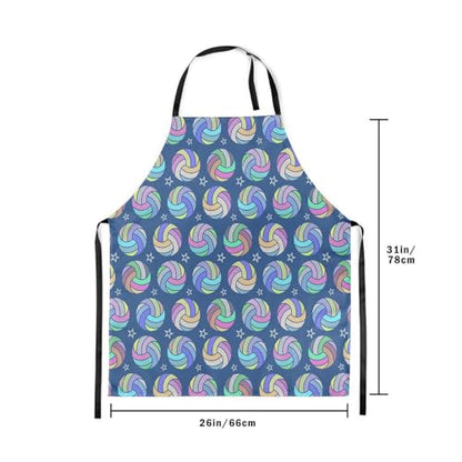 Manfei Volleyball Kids Kitchen Apron - color: Colorful