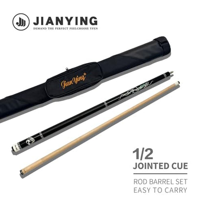 Professional Pool Cue 58" 10.5/12.5mm Tip Maple Shaft 1/2 Joint Ergonomic Grip Billiard Stick for Adults - color: PC23-10.5-set