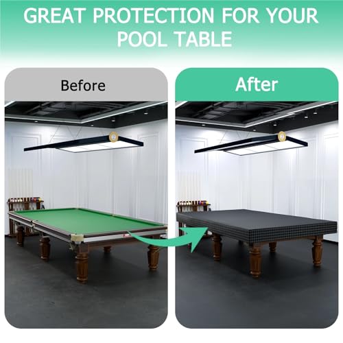 Heavy Duty Billiard Pool Table Cover Waterproof & Tearproof Dustproof Air Hockey Table Covers for Pool Table 7/8/9FT(254x142x21cm) - color: 254x142x21cm