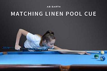 58 inch Hand-Painted Series 2-Piece Billiard Pool Cue Stick with Irish Linen Wrap - color: Blue, size: 18oz