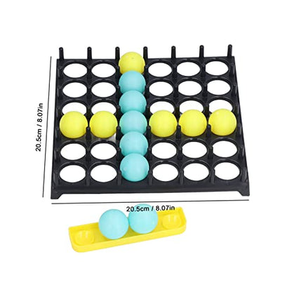 Bounce Ball Board Game Set with 9 Cards and 16 Balls - Interactive Family Game for Childrens Hands and Feet Coordination