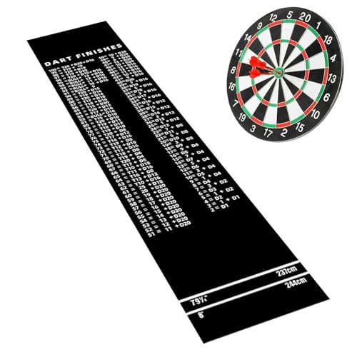 Dart Board Mat,Portable Floor Protection with Throw Line Non-Slip - Darts Distance Mat,for Game Room Recreation Center Sports Club Office Basement Garage - size: C