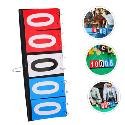 Toddmomy Scoreboard Flip Scorekeeper Basketball Soccer Badminton Portable Tabletop Scoreboard
