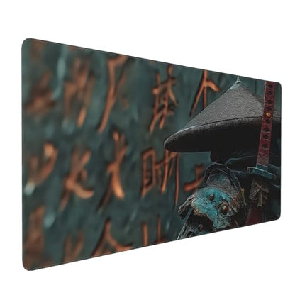 Large Extended Gaming Mouse Pad with Stitched Edges, (35.4X15.7In) Durable Non-Slip Natural Rubber Base, Waterproof Computer Keyboard Pad Mat for Esports Pros/Gamer/Desktop/Office/Home (C) - color: C