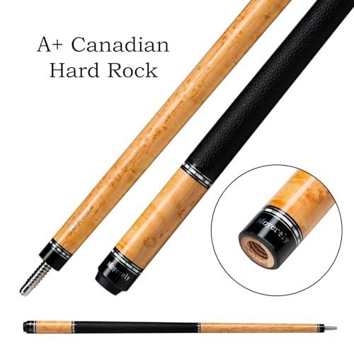 Carbon Fiber Pool Cue,11.8mm/12.5mm Low Deflection Cue Stick,Professional Pool Stick with Case - color: Bird Eye Maple, size: 11.8mm