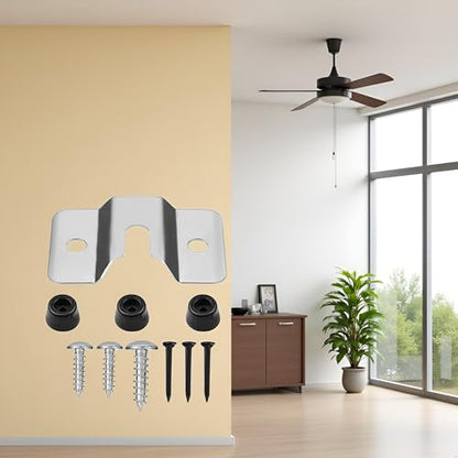 Silver Mounting Bracket Kit Screws Darts Boards for Wall Hanging Mounting Bracket Kit The Can Be Firmly Fixed to The Wall, Back Panel Or Cabinet